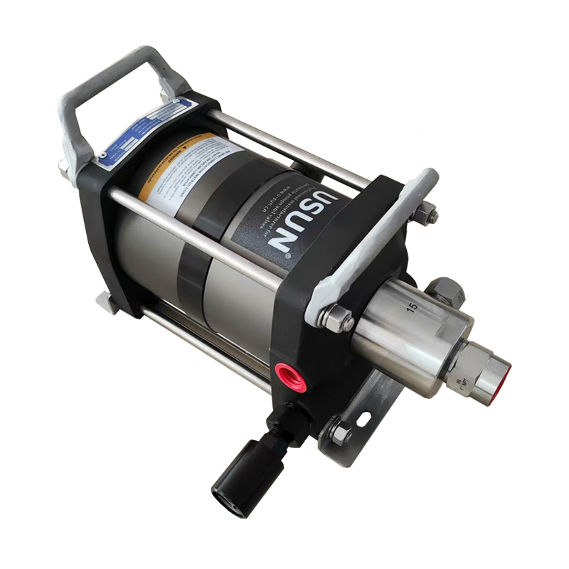 Hot Sale USUN Model:2AF30 Stainless Steel Max 4800psi High Pressure Double Driven Single Acting Pneumatic Water Testing Pump