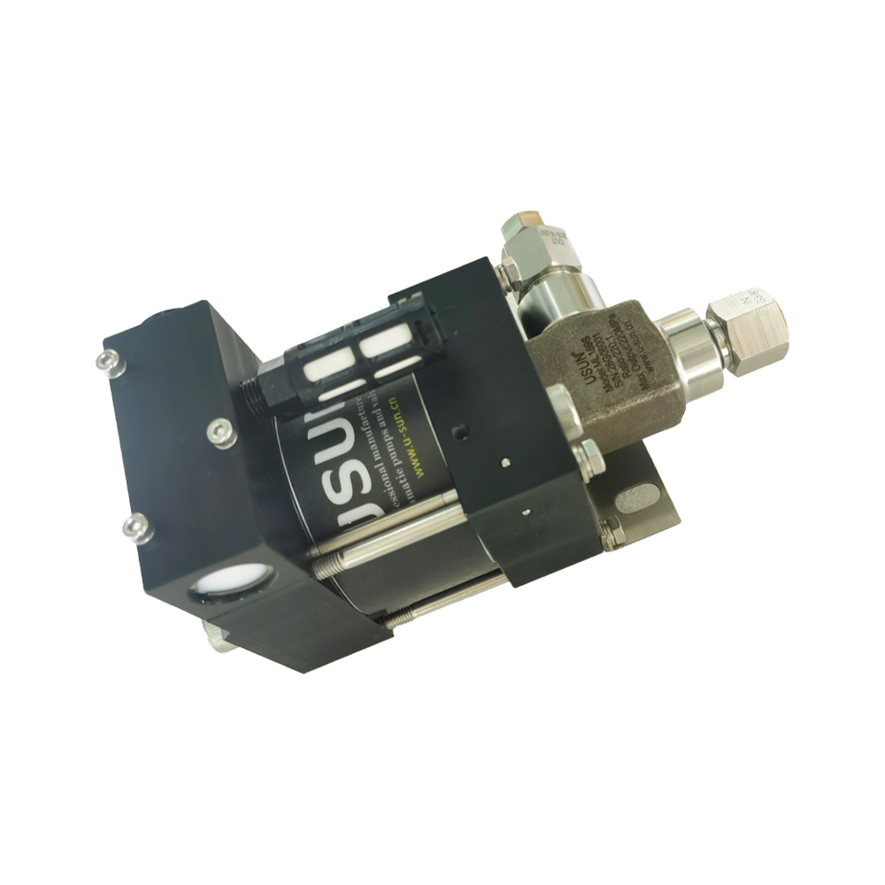 USUN Model:ML189 Mini 80mm Driven Single Drive Single Acting Air Driven Hydraulic/Liquid Pump for Hydrostatic Testing 