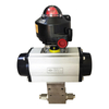 USUN Model:20BV-MF6A High Pressure 20K PSI Stainless Steel 316 Pneumatic Control Ball Valve with MF6 Ports