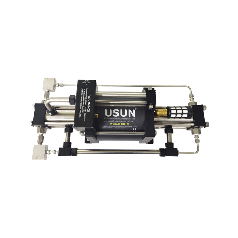 USUN Model:GBD 160mm Driven Double Acting High Pressure Nitrogen Gas Booster Pump for Charging Gas Cylinder 