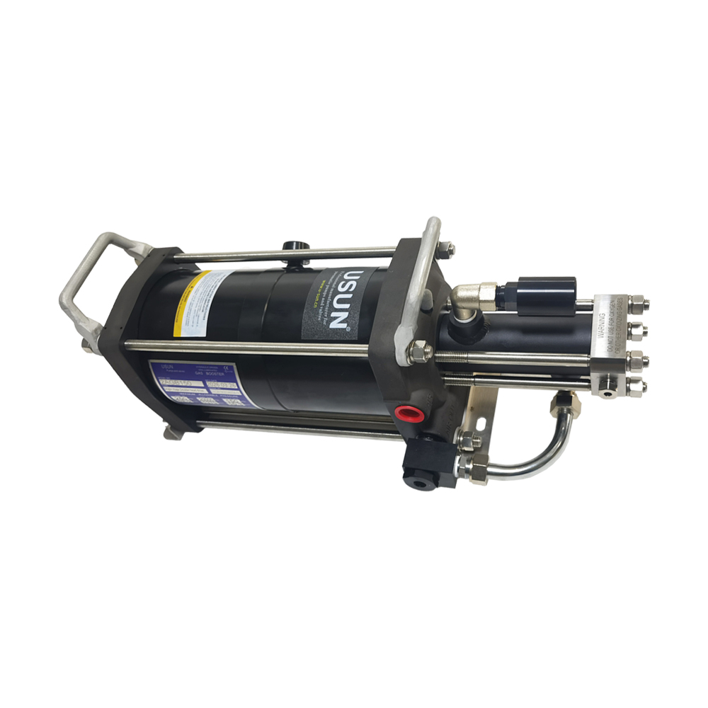 USUN Model:2AGB150 Max.20000Psi Double Head 6 Inch Driven High Pressure Air Driven Gas Booster Testing Pump 