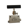 USUN Model:HS100121 O.D.1/4''100,000 PSI High Pressure 2-Way Straight Stainless Steel Manual Needle Valve 