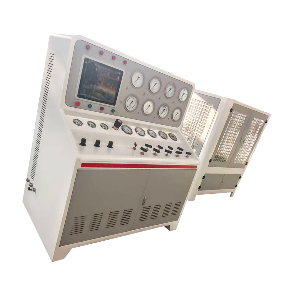 Computer Control Pneumatic Booster Pump Safety Valve Test Bench and Calibration Test Machine