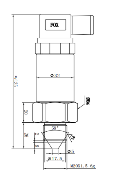T232E Series Stainless Steel Good Stability Ultra High Pressure Transmitter/Sensor for Static Pressure Machine And Water Jet Equipment
