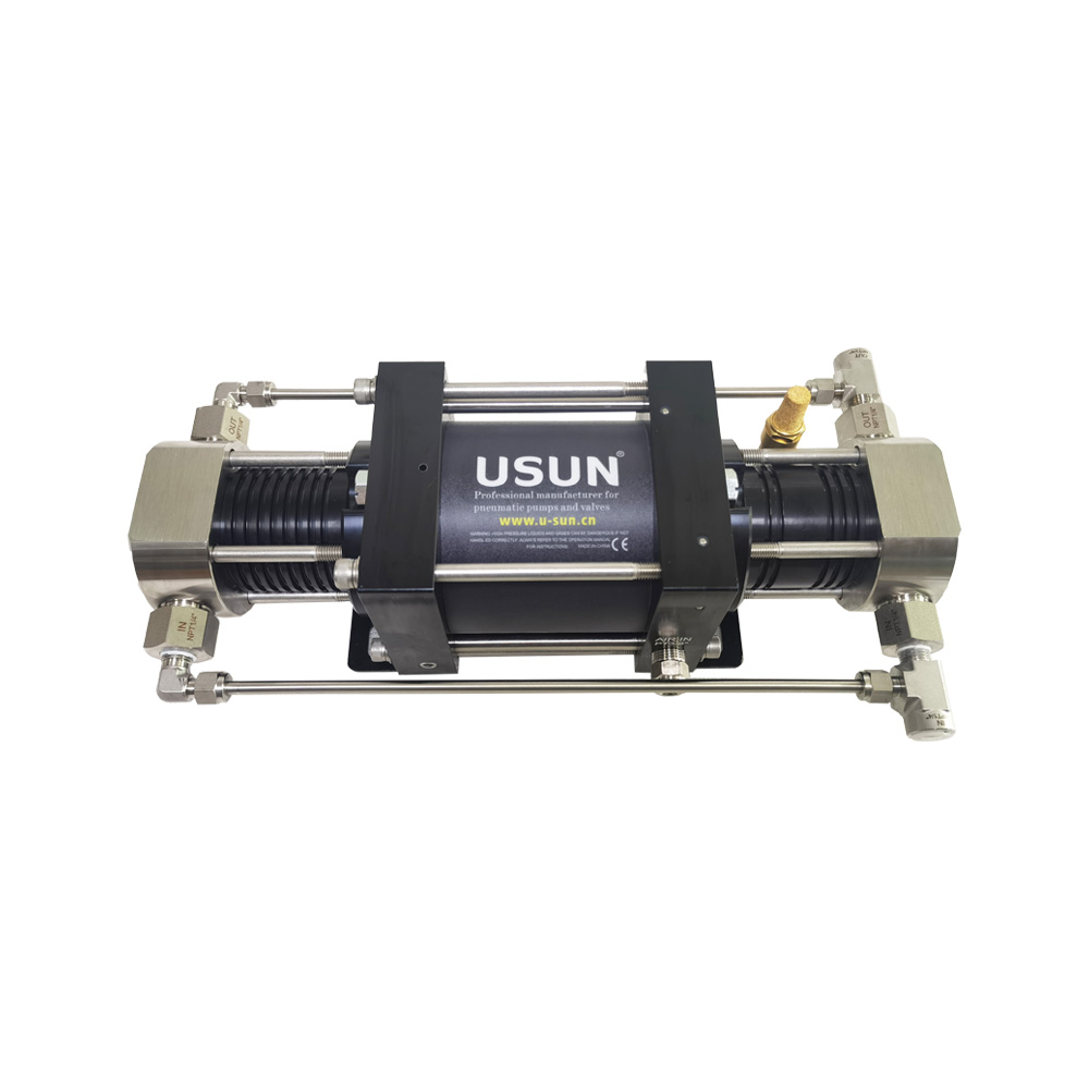 New Design USUN Model: XBD30-OL Mini Double Acting Pneumatic Driven Oxygen Gas Booster Pump for Diving Scuba