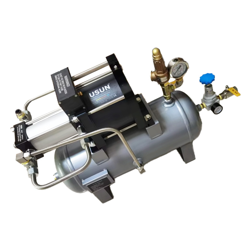 USUN Model:AB05T-20L complete air pressure booster pump system with 20L tank and air regulator and outlet high pressure regulator 
