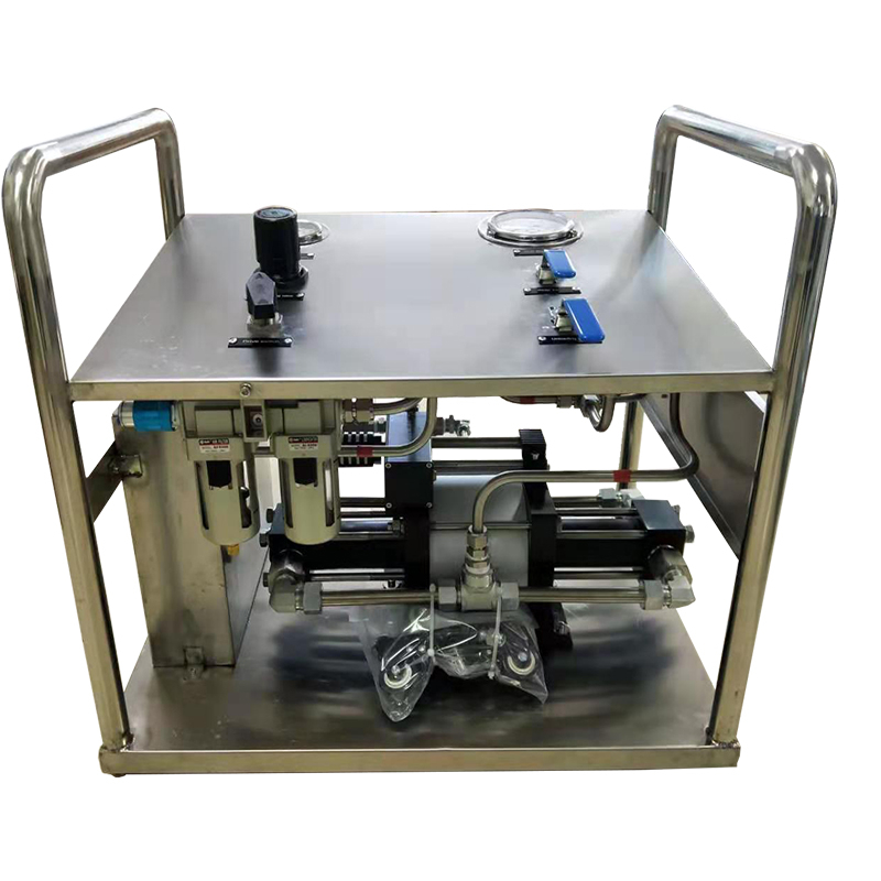 USUN Model:US-AT10 10：1 Maximum 80 MPA high flow pneumatic driven liquid pump system for valve or vessel pressure testing 