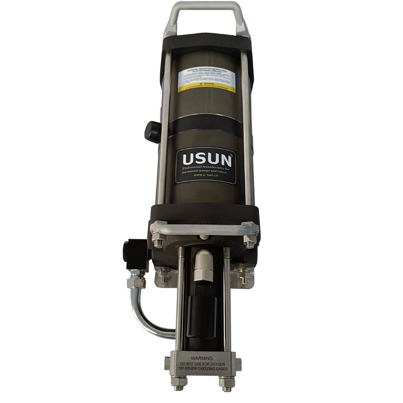 USUN Model:2AGB 6 inch driven diameter double head driven high pressure air driven gas booster testing pump 