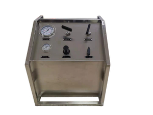 USUN Model:US-AT High pressure double action pneumatic hydrostatic testing pressure pump station with gauges and valves and fittings 