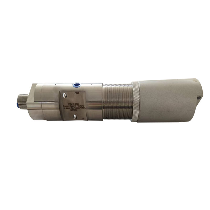 USUN Model: APSV-10-N-025 10-1000 PSI Stainless steel 316 High pressure adjustable sensor valve for both liquid and gas use with adjustable output pressure 