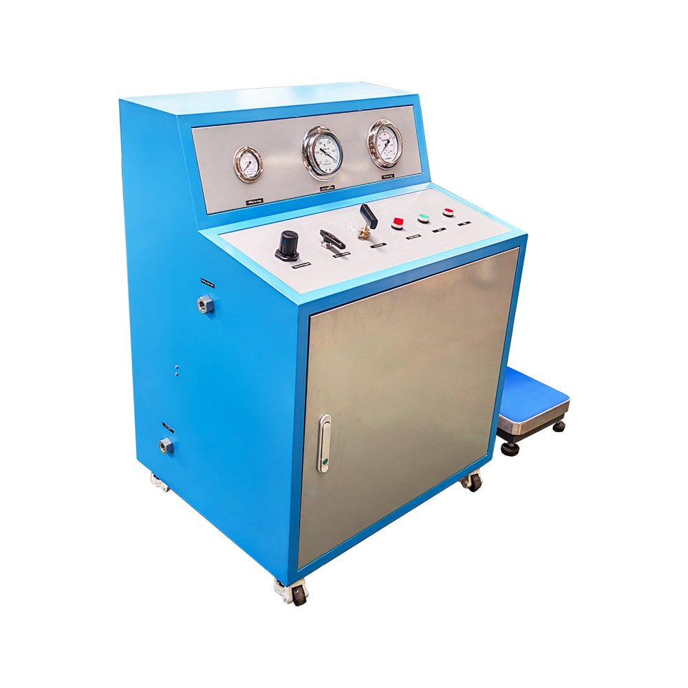 Customized USUN Model:US-AT28-CO2 Pneumatic Driven Liquid CO2 Refilling Pump Unit with 200KG Automatic Weighing System 