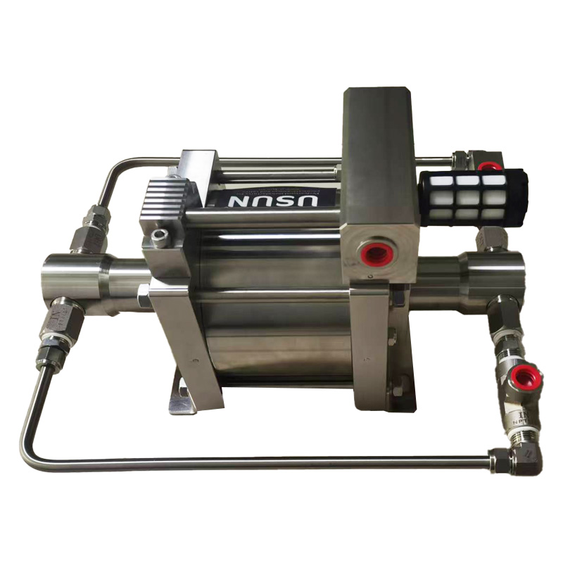 USUN Model:AT28 All Stainless Steel 100-200 Bar Output High Pressure Pipeline Pneumatic Driven Hydro Test Pump for Hose Or Tubes
