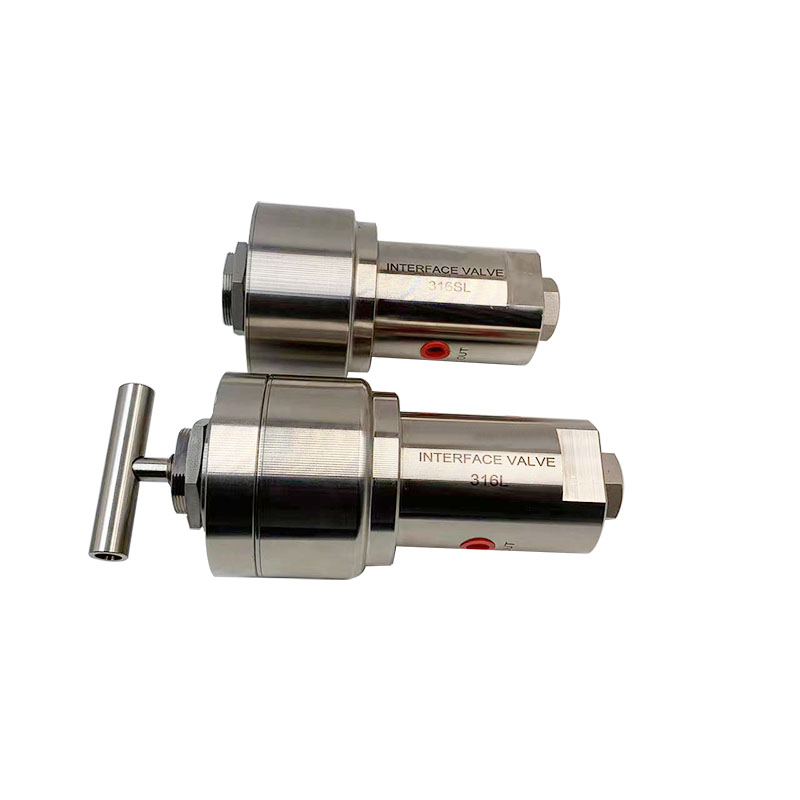 Customized USUN Brand Model:IFV20-SS-FP4-12 Normally Open 2 Way High Pressure Stainless Steel Interface Valve Without Manual Handle