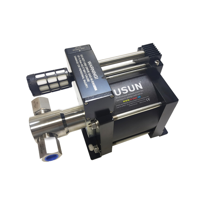 USUN Model:AH16-CO2 50-120 Bar 160MM Driven Single Head Pneumatic Driven Liquid CO2 Transfer Pump for Supercritical Extraction 
