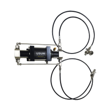 New Design USUN Model: XBD30-OL Portable Mini Double Acting Pneumatic Driven Oxygen Gas Booster Pump with Inlet And Outlet Hoses