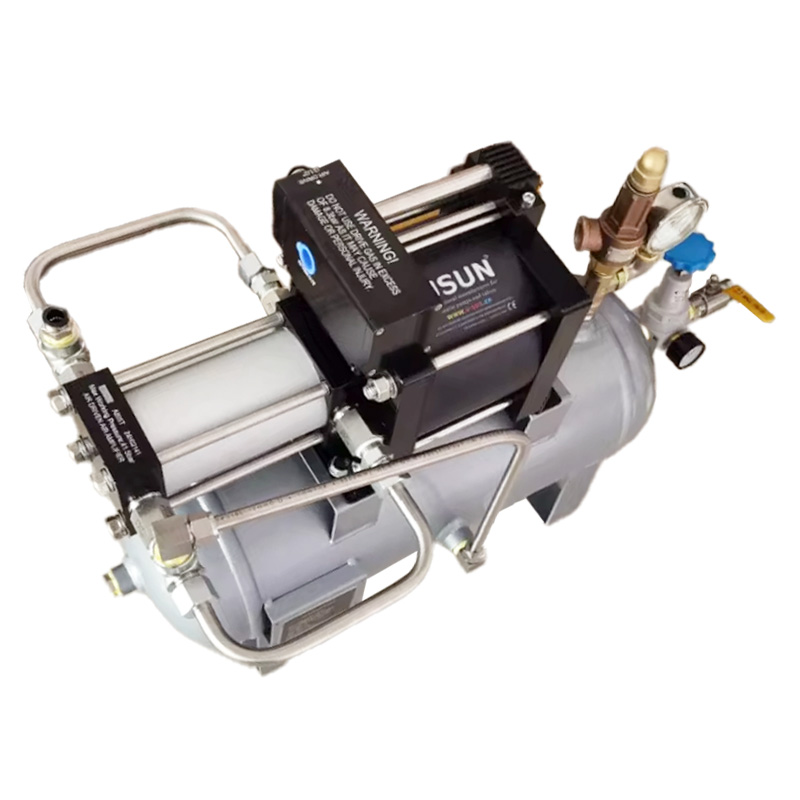 USUN Model:AB05T-20L complete air pressure booster pump system with 20L tank and air regulator and outlet high pressure regulator 