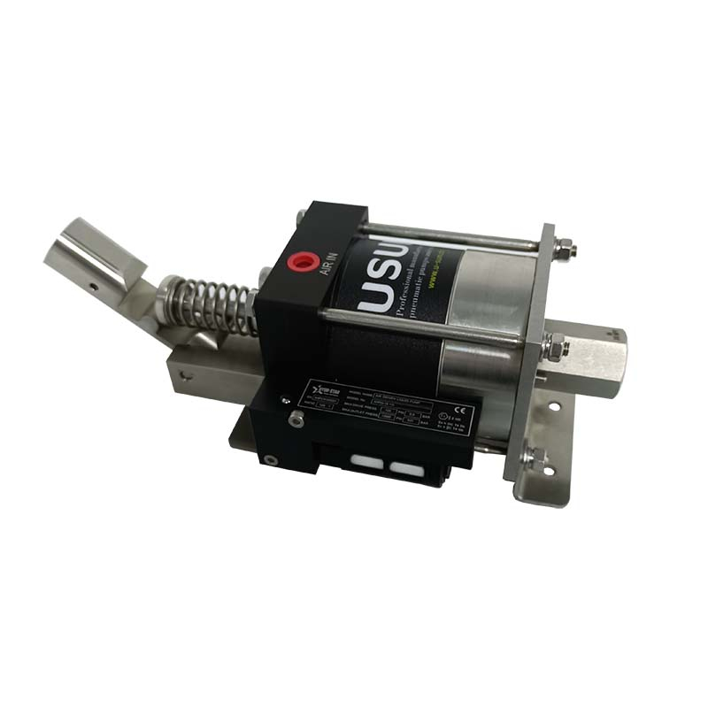 High quality USUN Model:M-S Mini small portable pneumatic driven liquid pump with manual handle function 