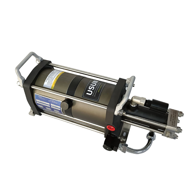 USUN Model:2AGB 6 inch driven diameter double head driven high pressure air driven gas booster testing pump 