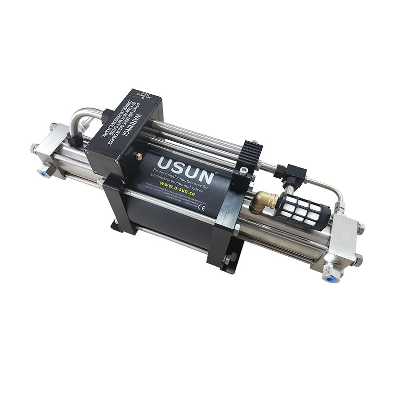 USUN Model:GBT15/40-OL 160mm driven double stage pneumatic operated oxygen gas booster pump for scuba diving use for save more gases 