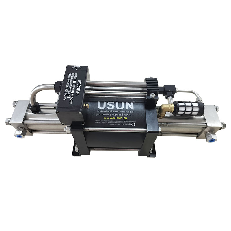 USUN Model:GBT 160mm driven double stage pneumatic gas booster pump for pressure testing 