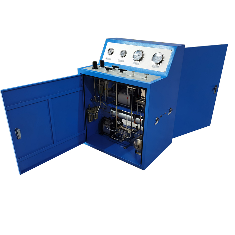 USUN Model:US-GB02T-H2/GBT7-30-H2 3-150 Bar Dual air driven hydrogen gas booster system with cooler for hydrogen tank refilling 