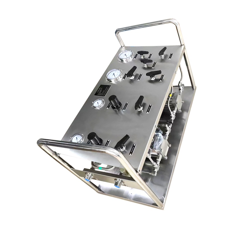 USUN Model:US-GB02T-2 Dual Air Driven Gas Booster Pump System with Two Pumps inside of Cabinet 