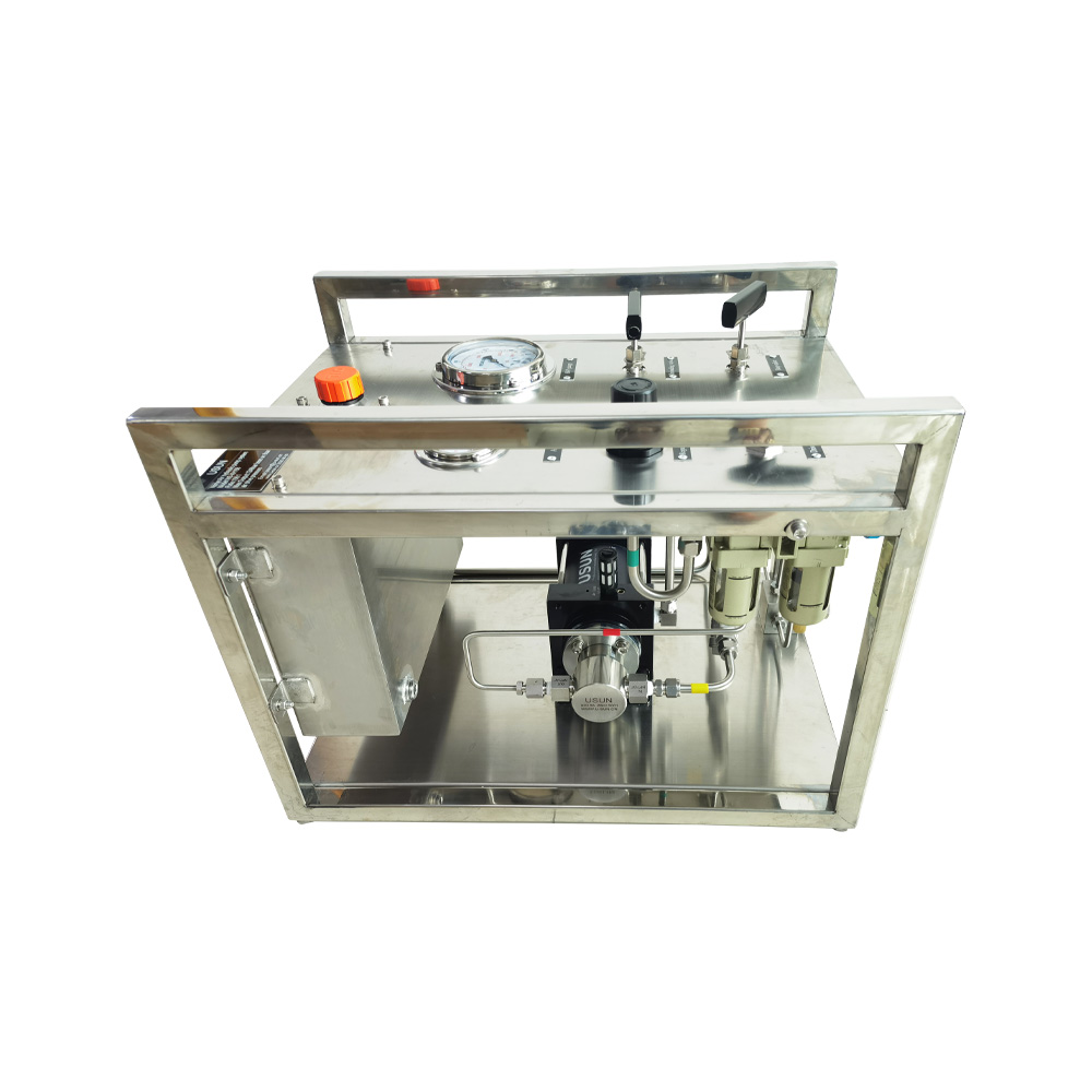 New Design USUN Model:WS-XH156 800-1200 Bar Air Driven High Pressure Hydraulic Pump System for Hose Or Valve Testing